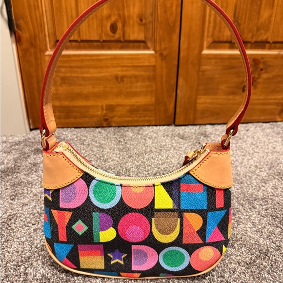NWOT Dooney & Bourke Colorful Geometric Shoulder Bag - Picture 2 of 3